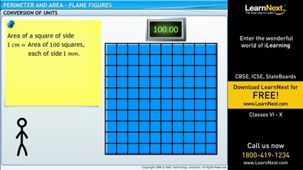 Class VII Perimeter and Area - Plane figures