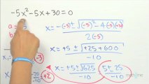 Resolver la ecuación cuadrática -5x^2-5x 30=0