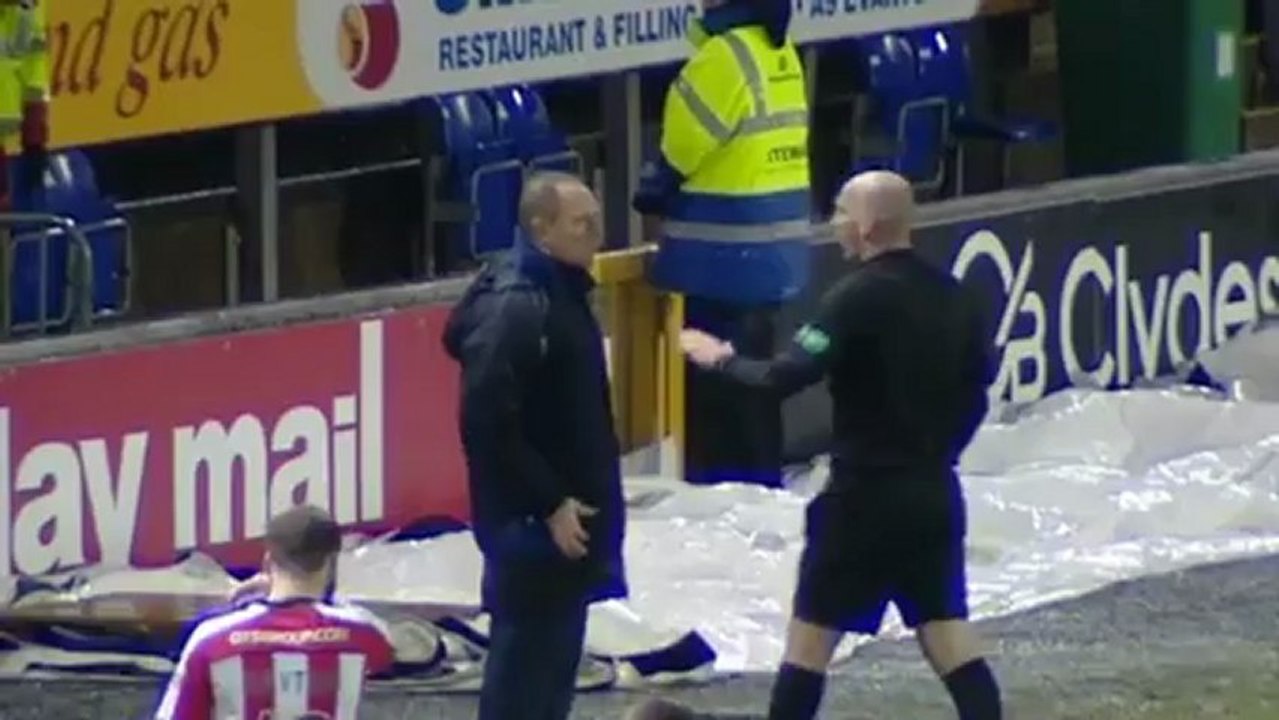 Kenny Shiels sent to the stand, Inverness CT 1-1 Kilmarnock,