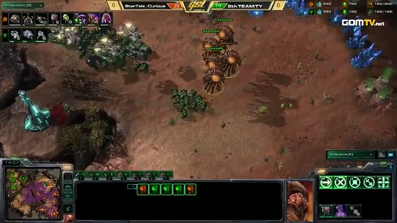 2013 GSL S1 CodeS Ro32 StarTale_Curious [Z] vs 8thTEAM_TY [T] Set1