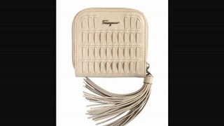 Salvatore Ferragamo  Woven Leather Small Zip Around Wallet Fashion Trends 2013 From Fashionjug.com