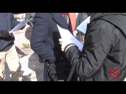 Napoli - La protesta ex italsider all'ospedale San Paolo (13.02.13)