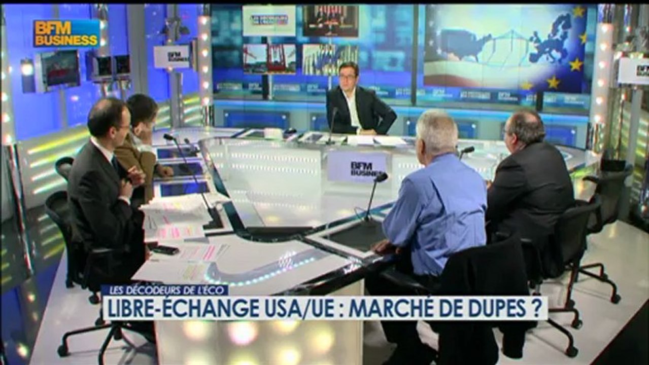 Libre-échange : les USA vont ils tondre l’UE ? - 13 février - BFM : Les décodeurs de l'éco 5/5