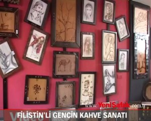 Filistin'li gencin kahve sanatı
