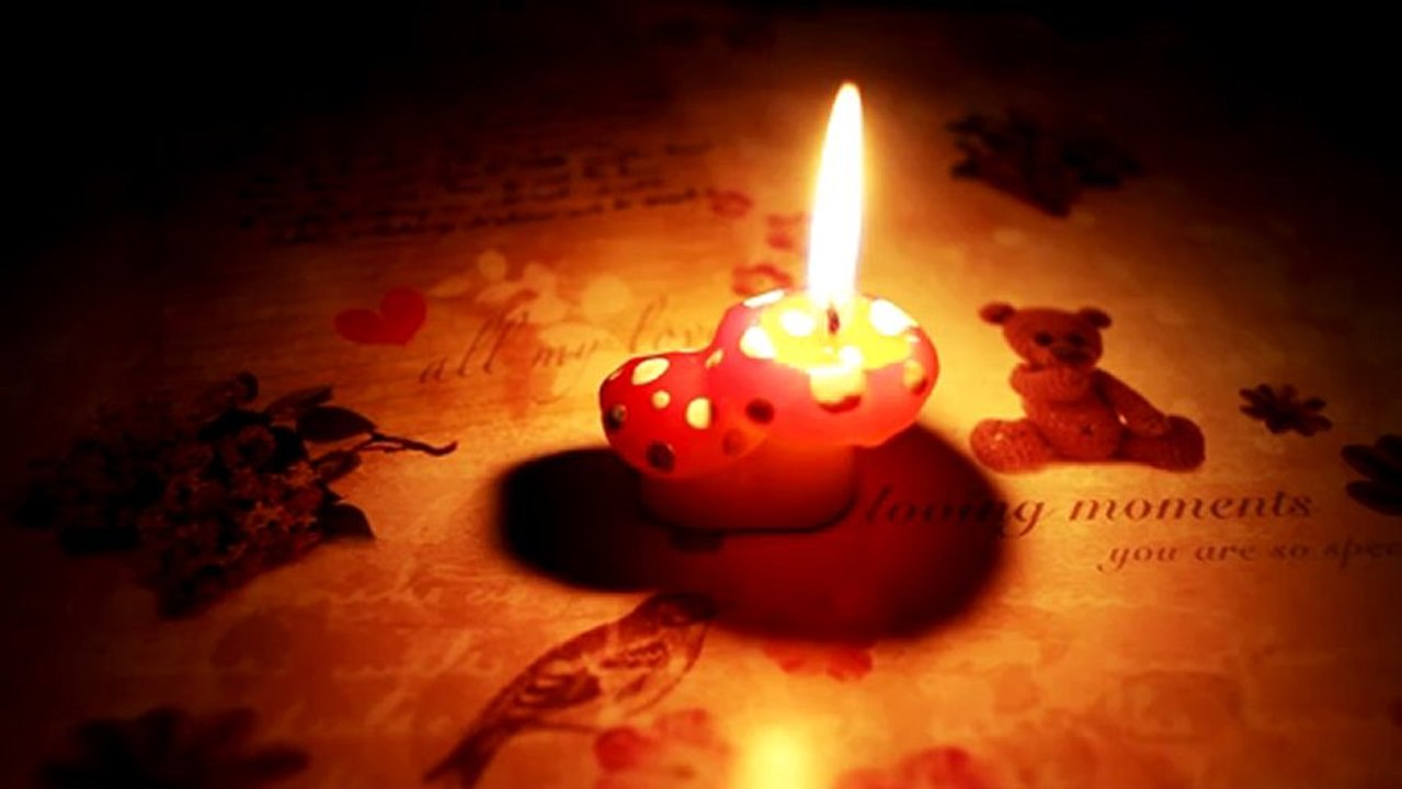 Valentine's Day 7 (burning candle) - Free HD stock footage