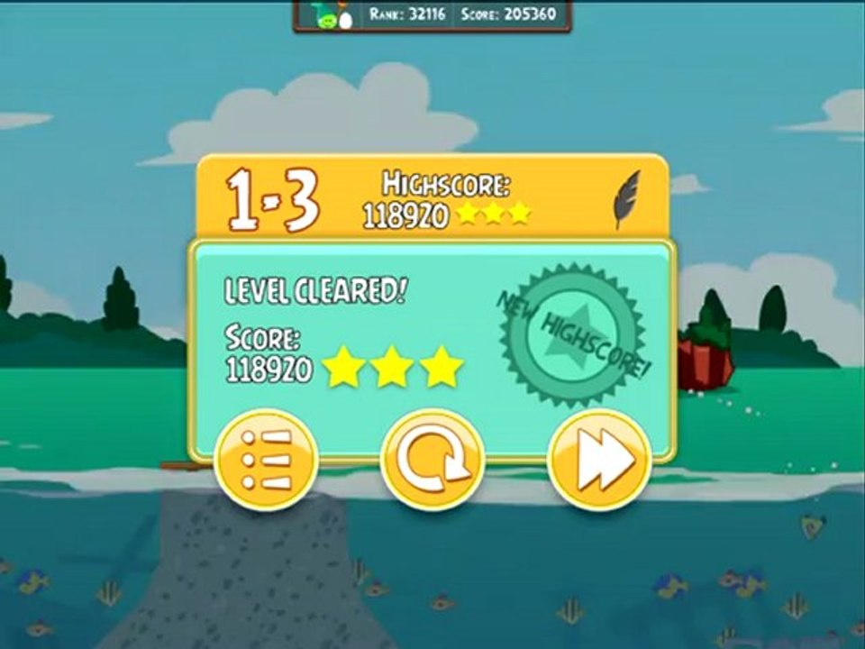 Angry Birds Seasons Piglantis Level 1-3 3-Star Walkthrough iPhone/iPod/iPad/Droid 118920