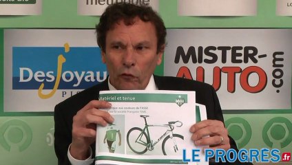 Rallier Geoffroy-Guichard au stade de France à vélo