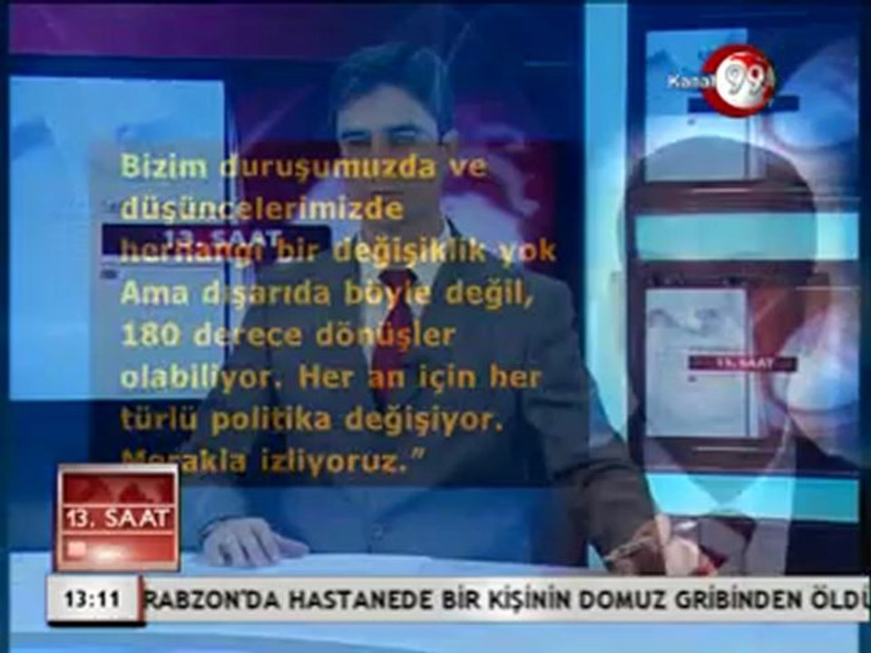 14 ŞUBAT 2013 PERŞEMBE KANAL 99 FATİH ERSOY İLE 13 GÜNORTASI BÜLTENİ