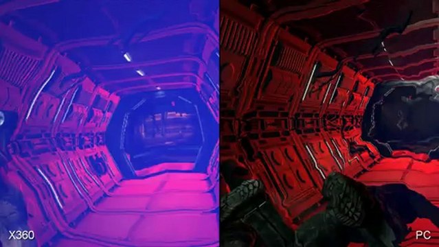Aliens Colonial Marines : Xbox 360 vs. PC Comparison Video