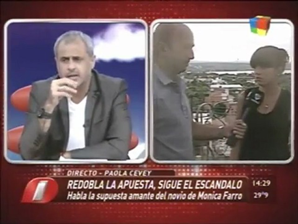 ¡Insólito! Mónica Farro dejó a su pareja en vivo, tras ver las pruebas de la tercera en discordia