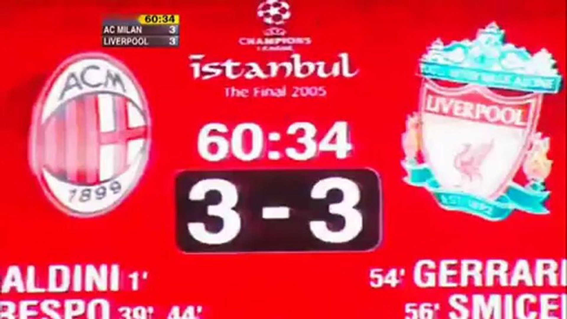 Liverpool v. AC Milan 25.05.2005 Champions League 2004/2005 Final 2 Half -  video Dailymotion