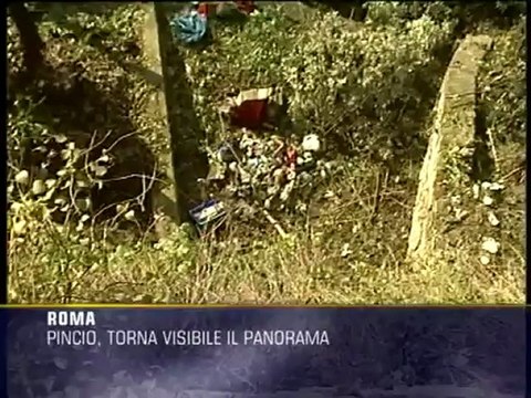 Pincio, torna visibile il panorama
