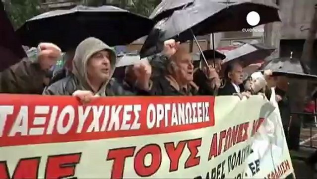 Greek pensioners protest against austerity