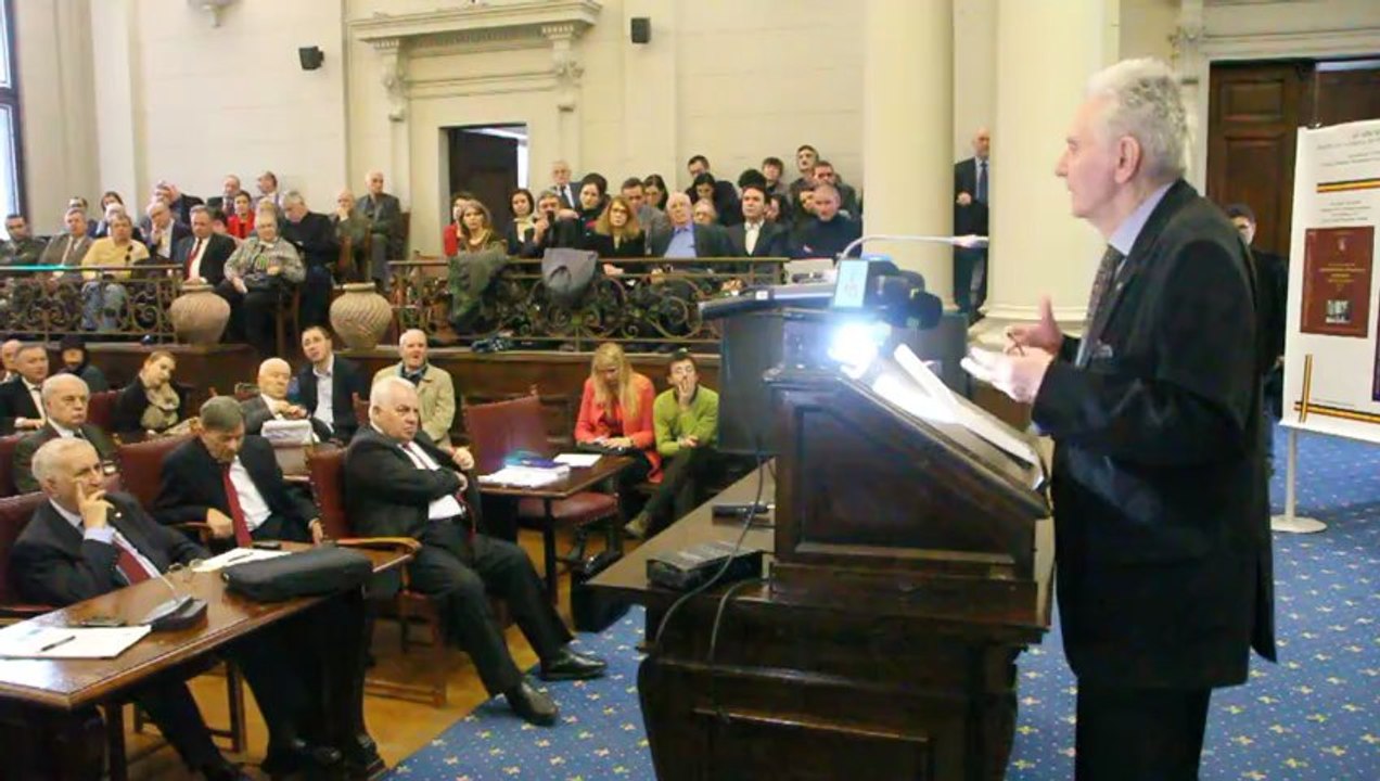 2 - Profesorul Radu Ciuceanu lanseaza Enciclopedia regimului comunist din Romania la Academia Romana
