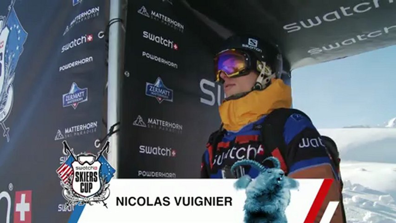 Nicolas Vuignier - Backcountry Slopestyle run 1 - Swatch Skiers Cup 2013