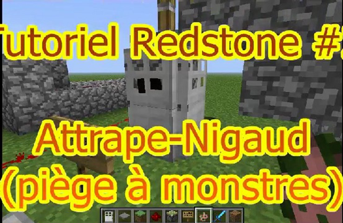 Tutoriel Redstone #2 - Attrape-Nigaud (piège à monstres)