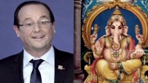 Hollande en Inde : un éléphant lui ressemble énormément