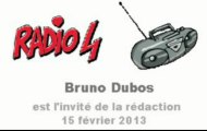 Bruno Dubos était l'invité de Radio 4 le 15 février 2013