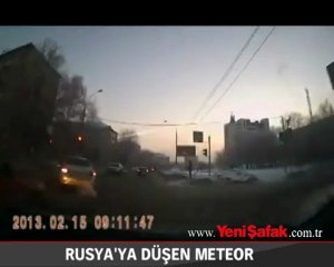 Rusya'ya düşen meteor