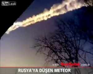 Rusya'ya meteor düştü