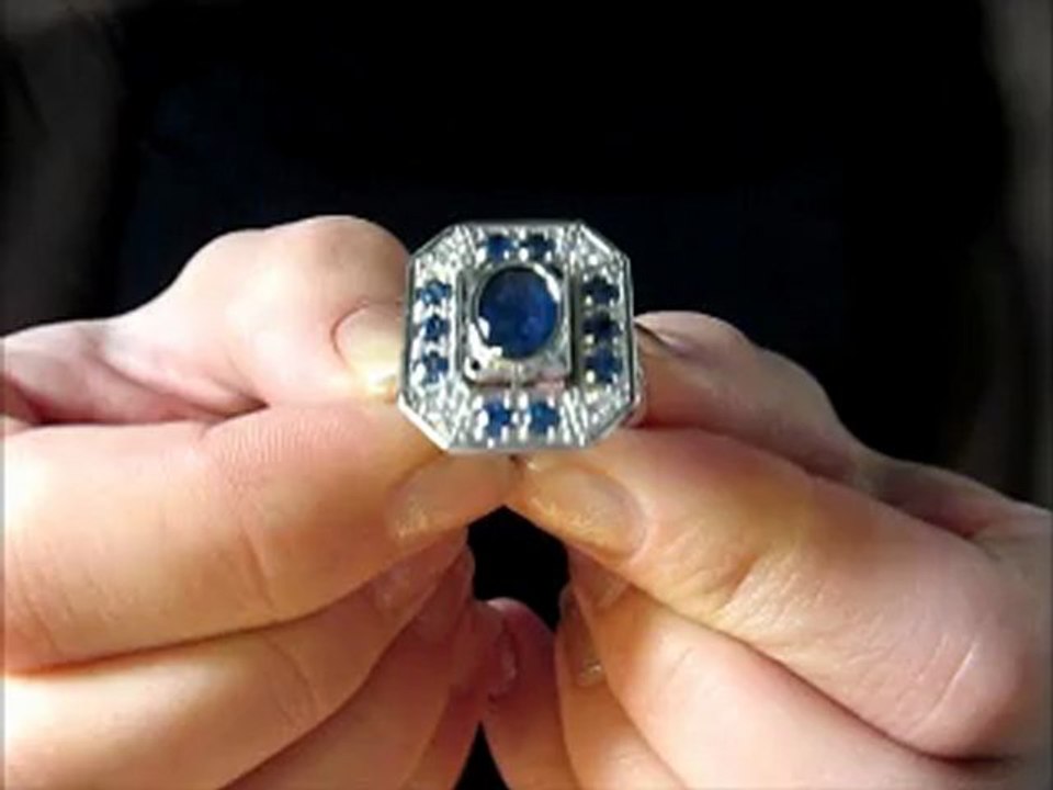 Bague Saphirs et Diamants