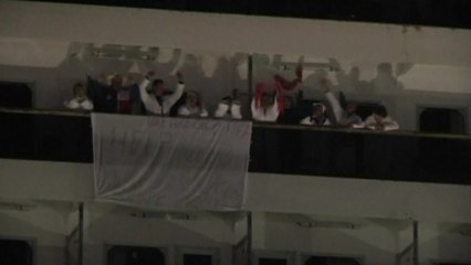 Triumph passengers back on terra firma