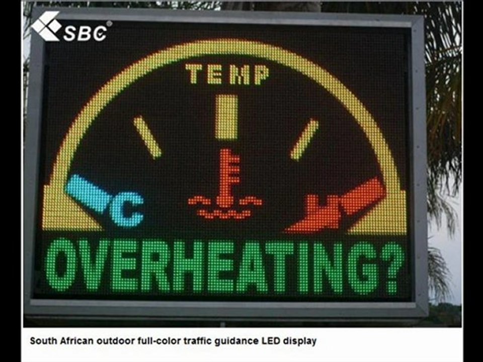 SBC Induced traffic led display– LED kijelzők az utak mentén - www.sbcled.eu