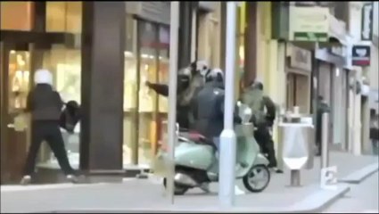 femme voilé agée de soixante-dix ans empêche un cambriolage