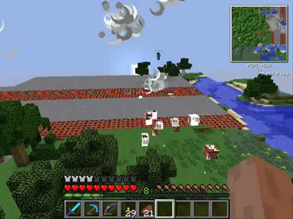 explosion plana minecraft