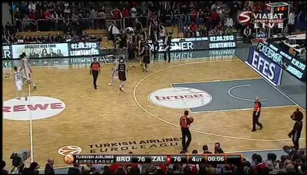 Brose Baskets vs. Zalgiris Kaunas February 14, 2013, Euroleague 4kelinys