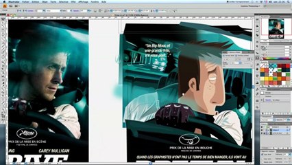Making of Illustrator - Affiche Drive In
