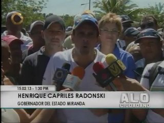 Download Video: Capriles se pronuncia sobre salud del presidente Chávez