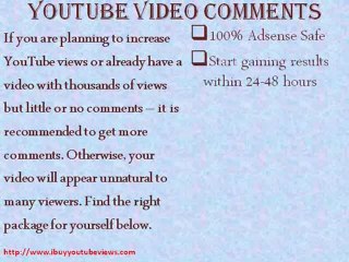 Ibuyyoutubeviews, the popularity of your YouTube videos