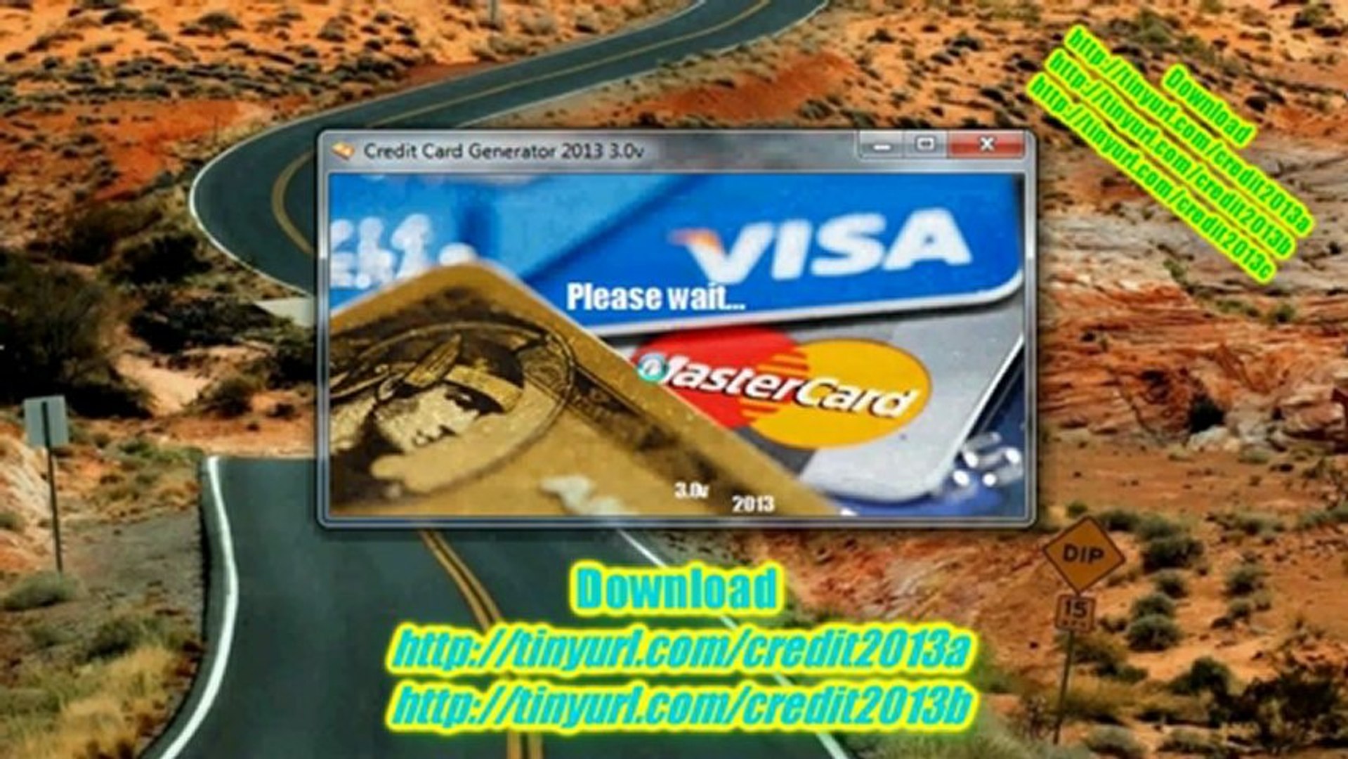 credit card generator 2013 3.0v cvc2 cvv2
