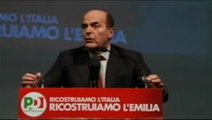 Bersani - A Mirandola, dopo 9 mesi è nato il bambino della ricostruzione (15.02.13)