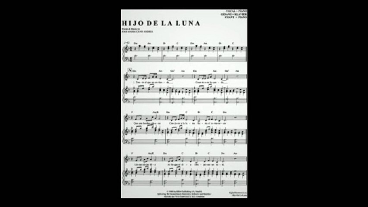 Noten bei notendownload - Hijo De La Luna (Loona)