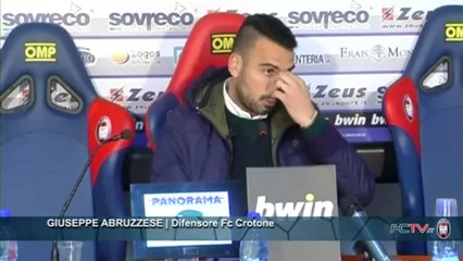 Fc Crotone | Sala Stampa, Giuseppe Abruzzese in conferenza