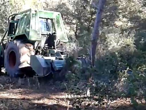 Broyage de broussailles par Alpine des Bois environnement à Saint Etienne du grès