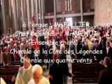 Eglise Saint Louis BREST, messe congrès national UNC, Jubilate Deo par chorales Côte des Légendes et des quatre vents
