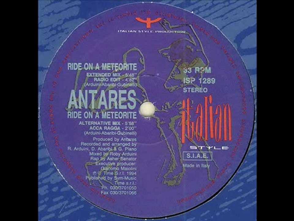 Antares Ride On A Meteorite Extended Mix