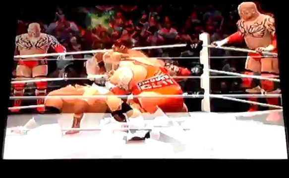 Elimination Chamber 2013 - Brodus Clay & Tensai vs Damien Sandow & Cody Rhodes