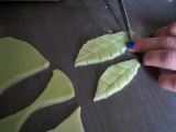 Tuto pour feuilles en pâte d'amande