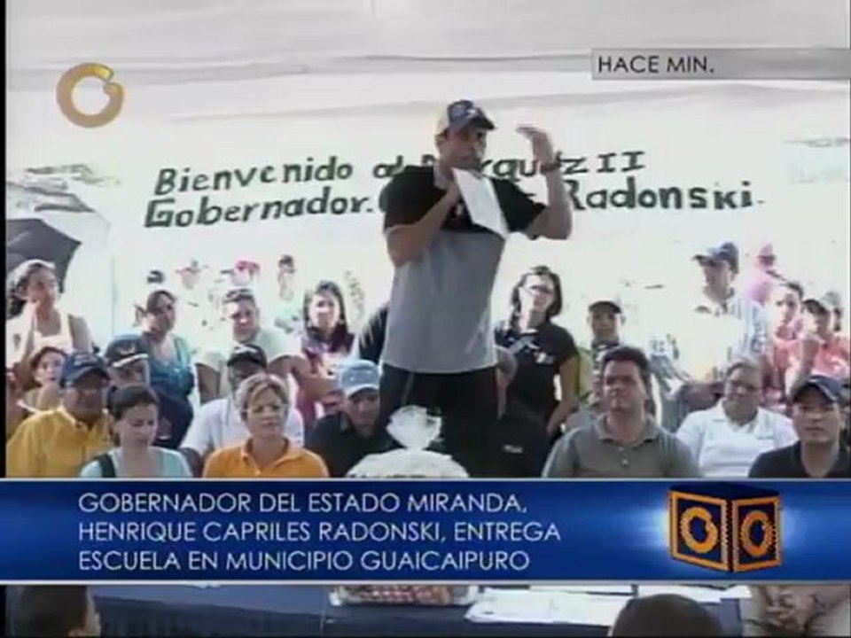 Capriles: "Nos quieren poner a nosotros como los responsables"