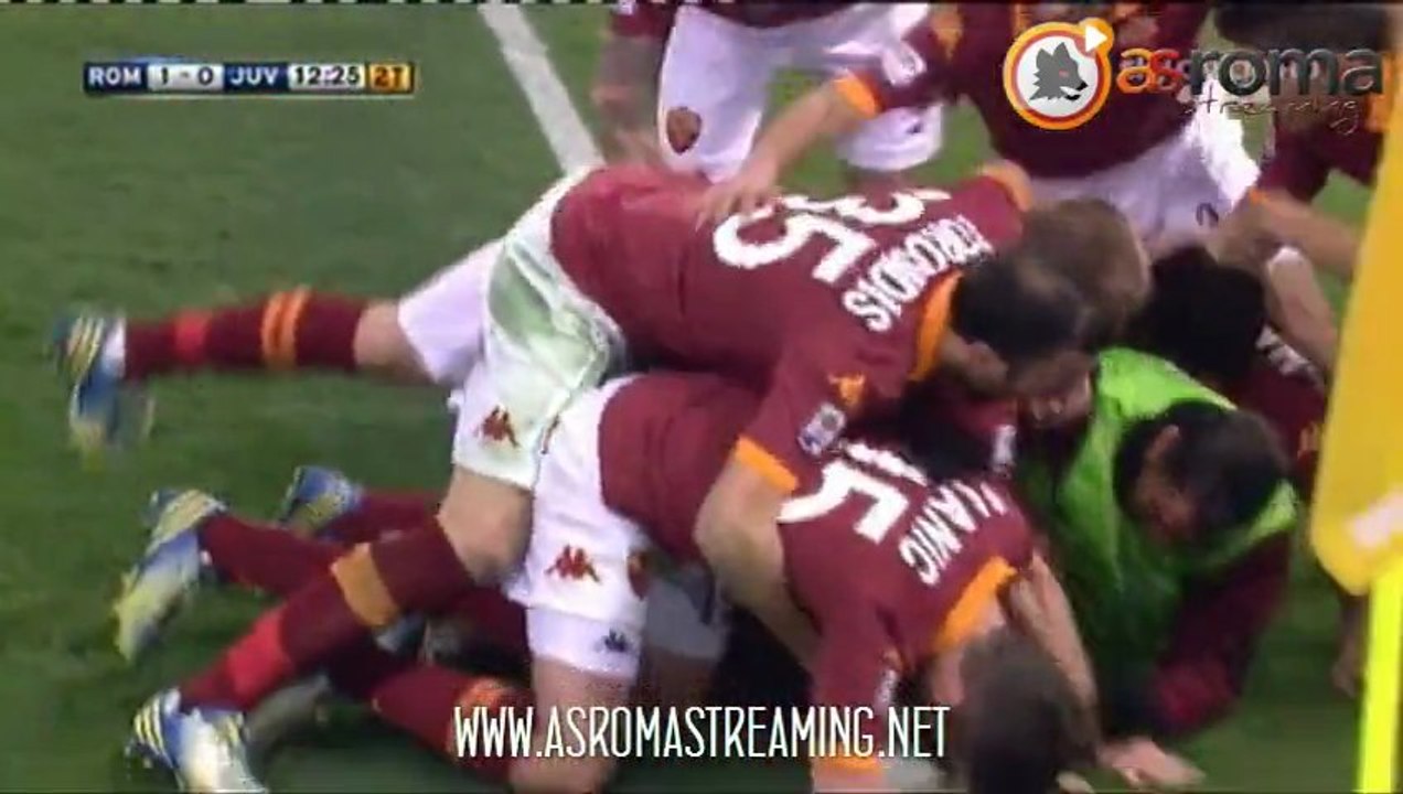 Roma 1-0 Juventus - Gol di Totti - 16/02/2013