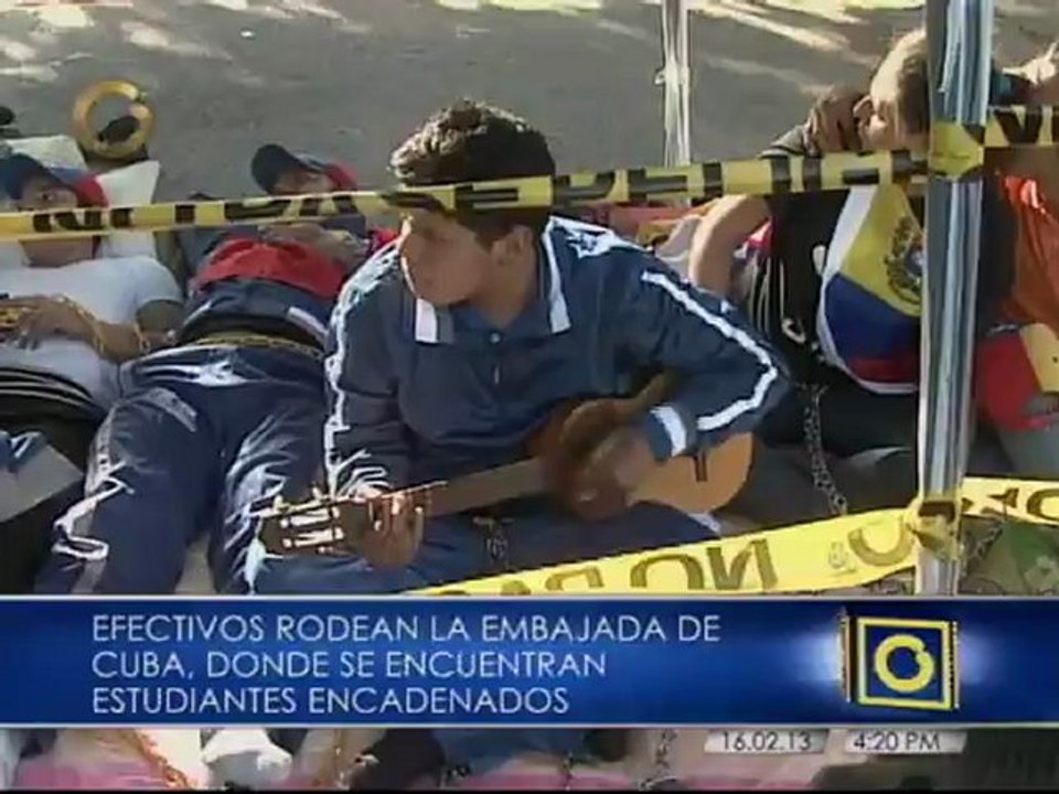 PNB y FANB cierran dos de los tres carriles de tránsito vehicular hacia la Embajada de Cuba