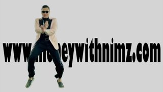 Psy dancng to Gangman style around my website