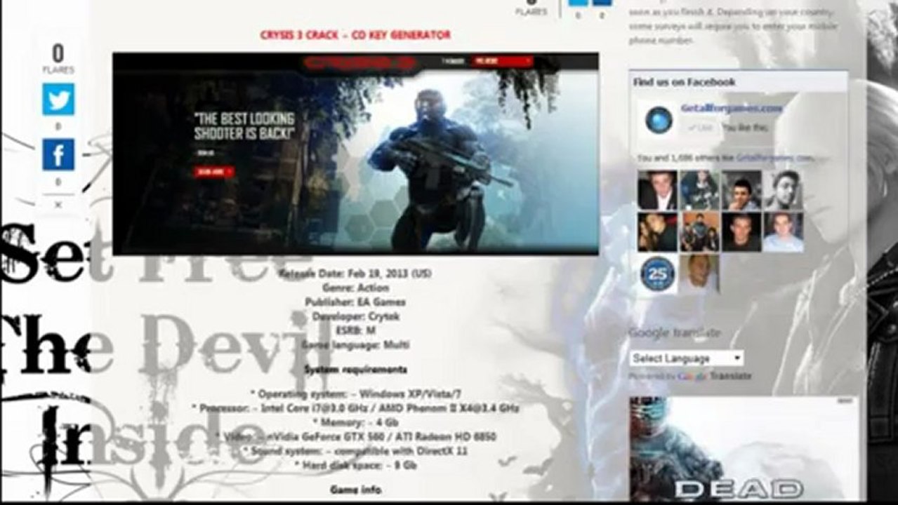 Working Crysis 3 crack and keygen origin