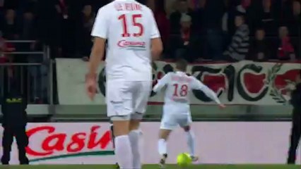 But Florian RASPENTINO (12ème) - Stade Brestois 29 - AC Ajaccio (1-1) - saison 2012/2013