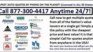 Cheapest Auto Insurance Quotes by Phone - Free Service - One Stop Shop