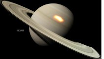 vortex sur saturne par casini 2011 2012